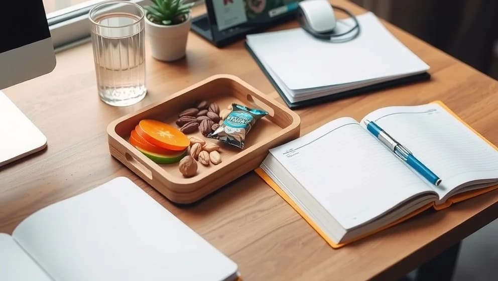 Hälsosamma snacks för långa studiedagar på kontoret